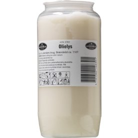Olielys, 110 timer, 6,7x14cm, hvid, 1 stk.