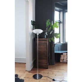 Dyberg Larsen DL31 Gulvlampe, opal/krom