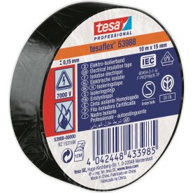 tesa Isoleringstape | 15mm x 10m | Sort