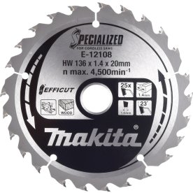 Makita Rundsavklinge TCT 136x20m 25T, E-12108