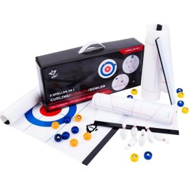 3-i-1 spilleboks - Curling, Shuffle, Bowling