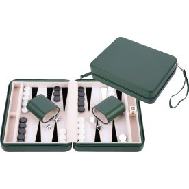 Brætspil Backgammon Rejsesæt 23x18 cm