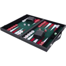 Brætspil Backgammon Sæt 38x23 cm, Foldbart