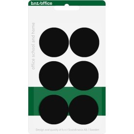 Office Magneter til whiteboard 30mm. 6 stk, sort