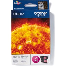 Brother LC980M blækpatron, rød, 260s