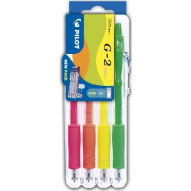 Pilot G-2 Rollerpen | M | 4 lyse neonfarver