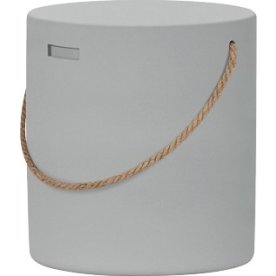 Steen Skammel, Ø37xH40cm, grå malet
