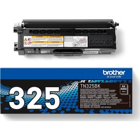 Brother TN325BK lasertoner, sort, 4000s