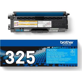 Brother TN325C lasertoner, blå, 3500s