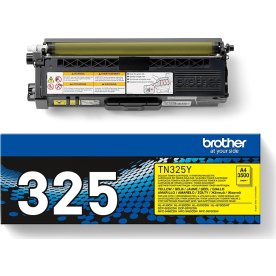 Brother TN325Y lasertoner, gul, 3500s