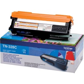 Brother TN328C lasertoner, blå, 6000s