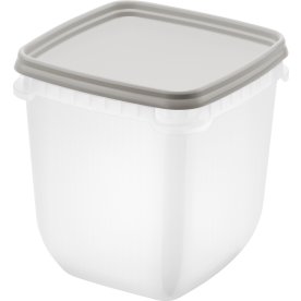 Fryse opbevaringsboks, gråbrun, 1L, 3 stk.