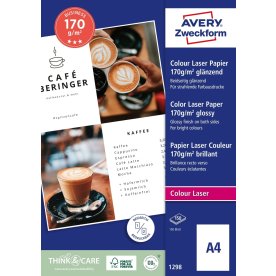 Avery laser fotopapir, glossy, A4/170g/150ark