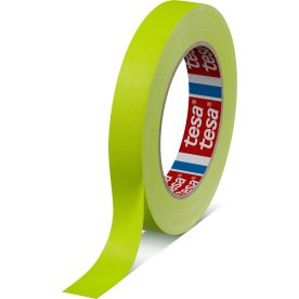 tesa selvlysende eventtape, 25mm x 19m, gul