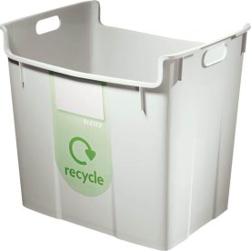 Leitz Basko Papirkurv | 40 liter | Grå