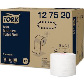 Tork T6 Premium Toiletpapir, 2-lag, 27 rl