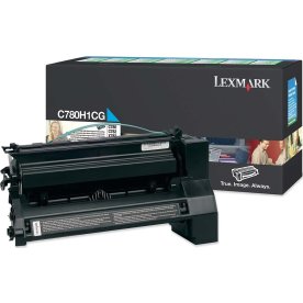 Lexmark C780H1CG lasertoner, blå, 10000s