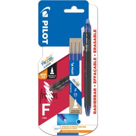 Pilot FriXion Point Clicker | F | Valuepack | Blå