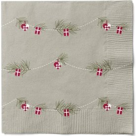 Jule Servietter, H33 x B33cm, 20/pkk, natur