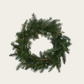 Adventskrans tynd, D 11cm, Dia. 50cm, grøn