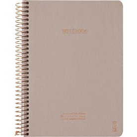 Kozo Premium Notesbog | A5 | Linjeret | Sand