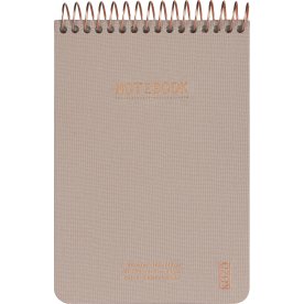 Kozo Premium Notesbog | A6 | Linjeret | Sand