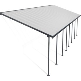 Palram Canopia Feria terr. overdæk, 4x12,1m, grå