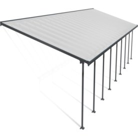 Palram Canopia Feria terr. overdæk, 4x12,7m, grå