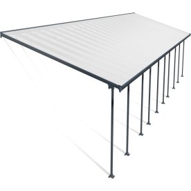 Palram Canopia Feria terr. overdæk, 4x14,5m, grå