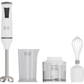 Black+Decker Stavblender sæt 750W, Hvid
