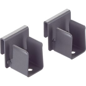 Elfa Decor bøjlestang sideholder, mat grå, 2 stk