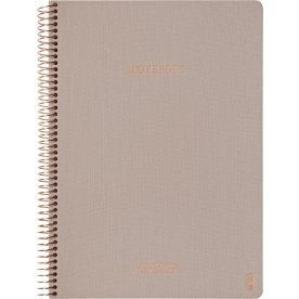 Kozo Premium Notesbog | A4 | Linjeret | Sand