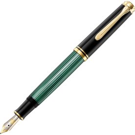Pelikan Souverän 600 Fyldepen, EF, black/green