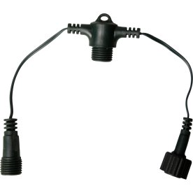 Fordelerkabel til lyskæde, 31V, IP44, 40cm, grøn