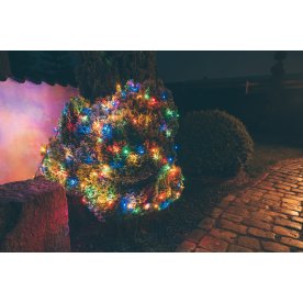 Lyskæde m/200 LED, 19,9m, flere farvet