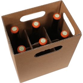 Flaske transportkasse | Inderkasse | 6 x 33cl/50cl