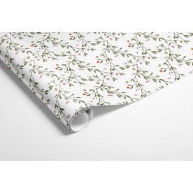 Gavepapir 10m/rll, H70cm x L10cm, hvid m/motiver
