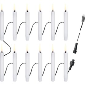 UYUNI LED 12 Juletræs lys, USB-C, hvid, B1,3xH11cm