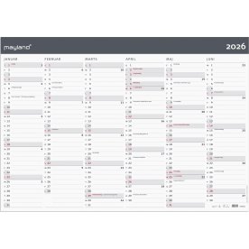 Mayland 2026 Kæmpekalender Moderne, 2x6 mdr.