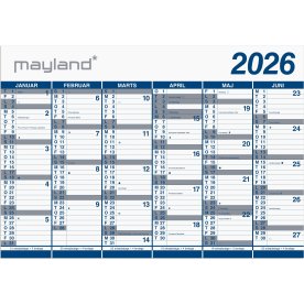 Mayland 2026 Kæmpekalender, PP, 2x6 mdr.