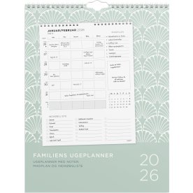 Mayland 2026 Familiekalender Ugeplan m. lister
