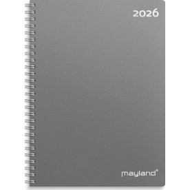 Mayland 2026 Ugekalender, højformat, plast, grå
