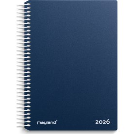 Mayland 2026 Spiralkalender, plast, blå