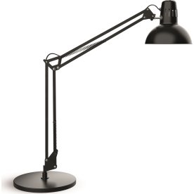 NAGA Study skrivebordslampe med fod, sort