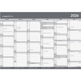 Mayland 2026 Basic Kontorkalender, A4