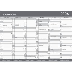 Mayland 2026 Basic Kontorkalender, A3
