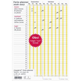 Mayland 2026/2027 Ferie Planner