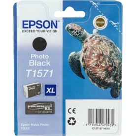 Epson nr.T1571/C13T15714010 blækpatron, sort, 26ml