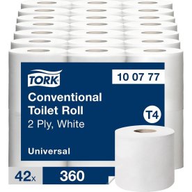 Tork T4 Universal Toiletpapir, 2-lag, 42 rl