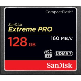 SanDisk Compact Flash Extreme Pro128GB hukom. kort